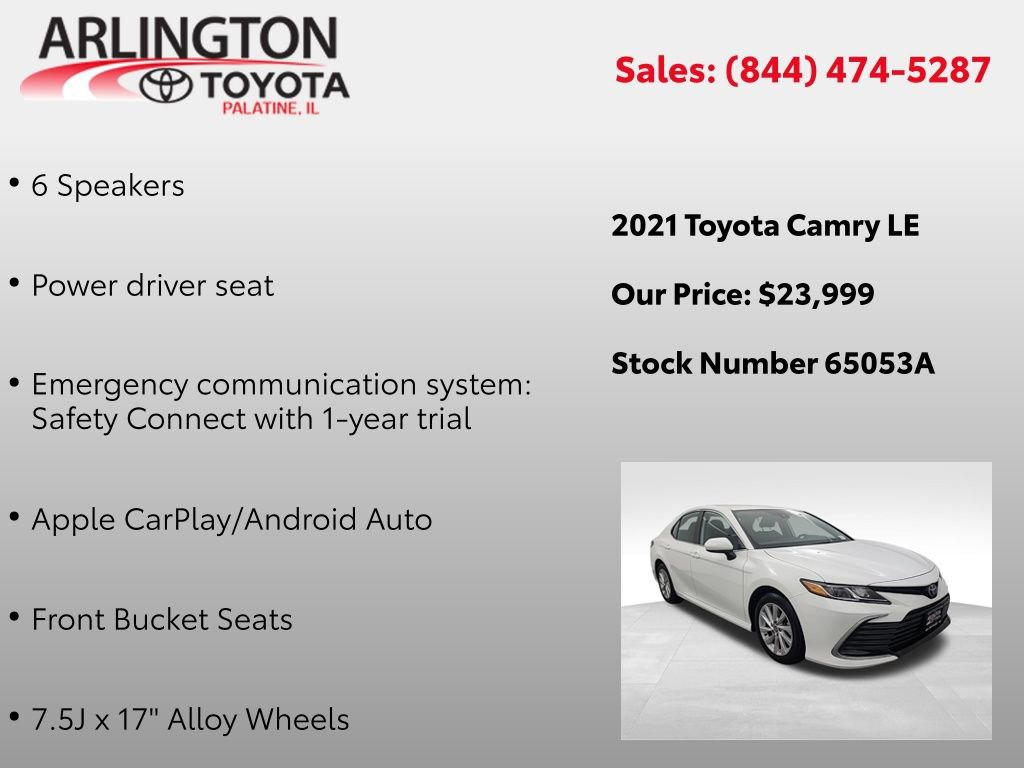 Used 2021 Toyota Camry LE image 4