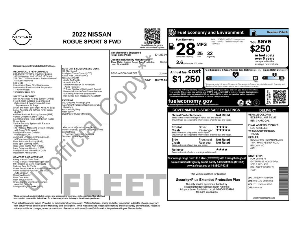 Used 2022 Nissan Rogue Sport S FWD image 24