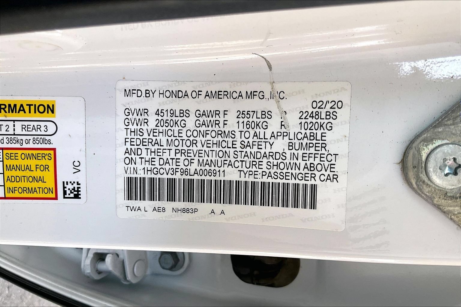 Used 2020 Honda Accord Touring image 18