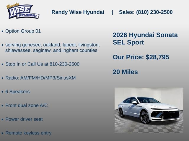 New 2026 Hyundai Sonata SEL FWD image 5