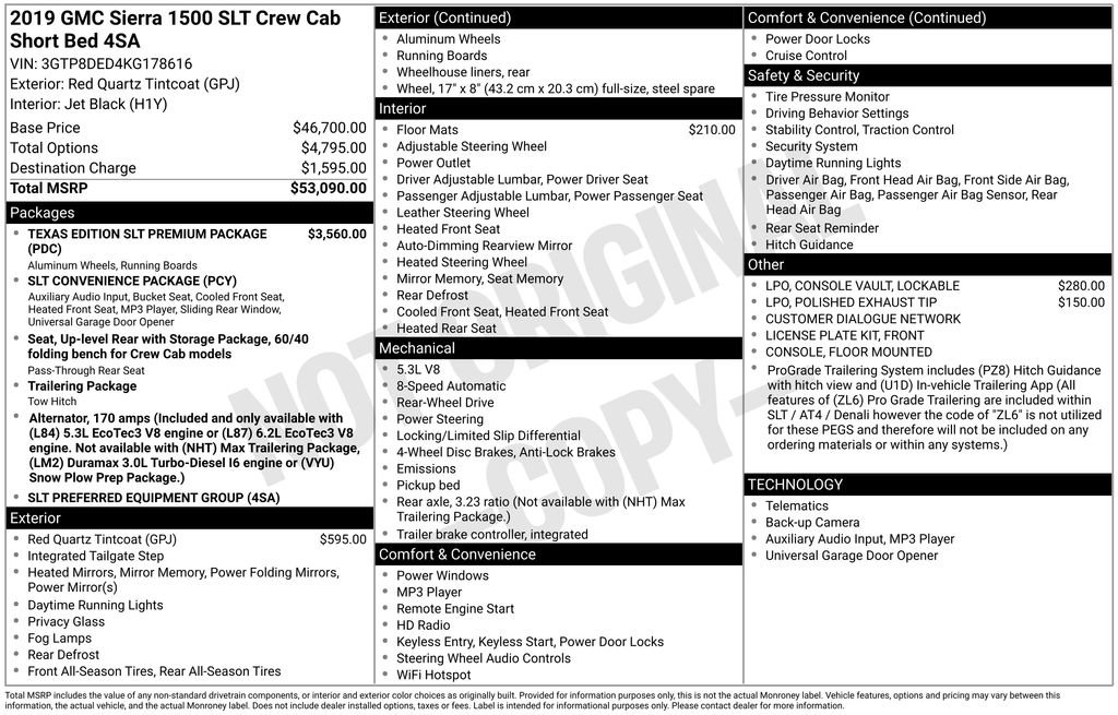 Used 2019 GMC Sierra 1500 SLT image 27