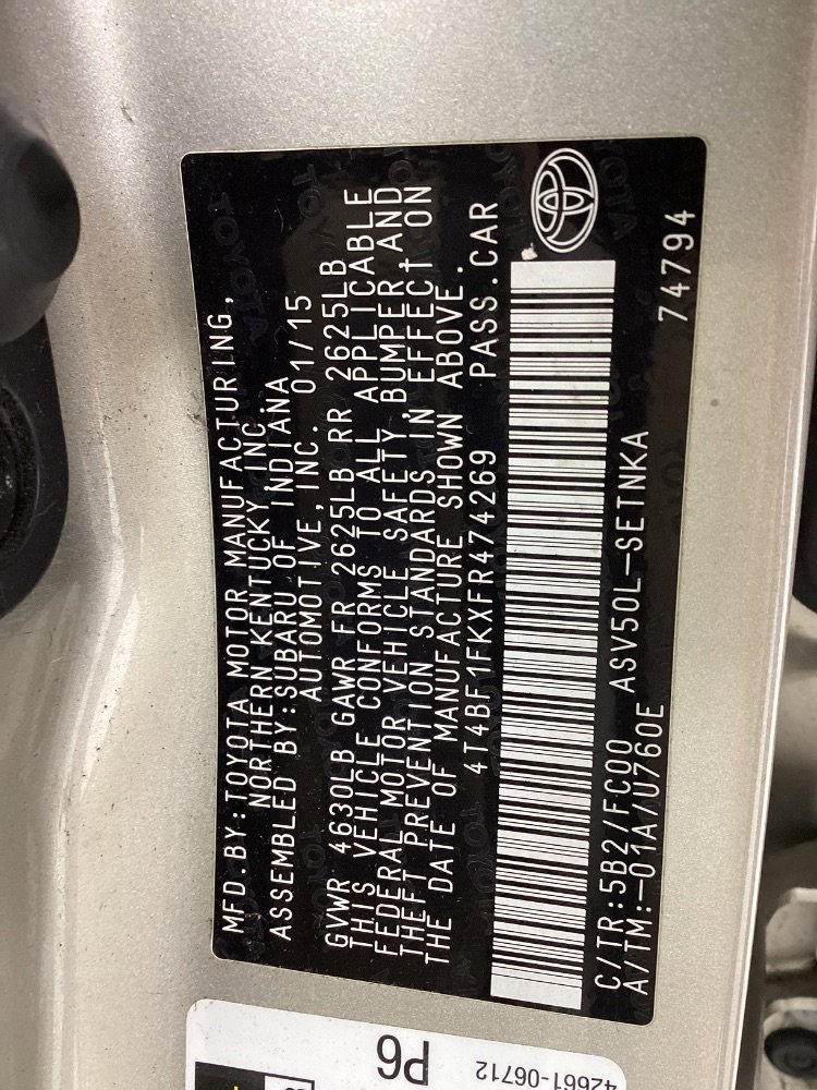 Used 2015 Toyota Camry LE FWD image 47