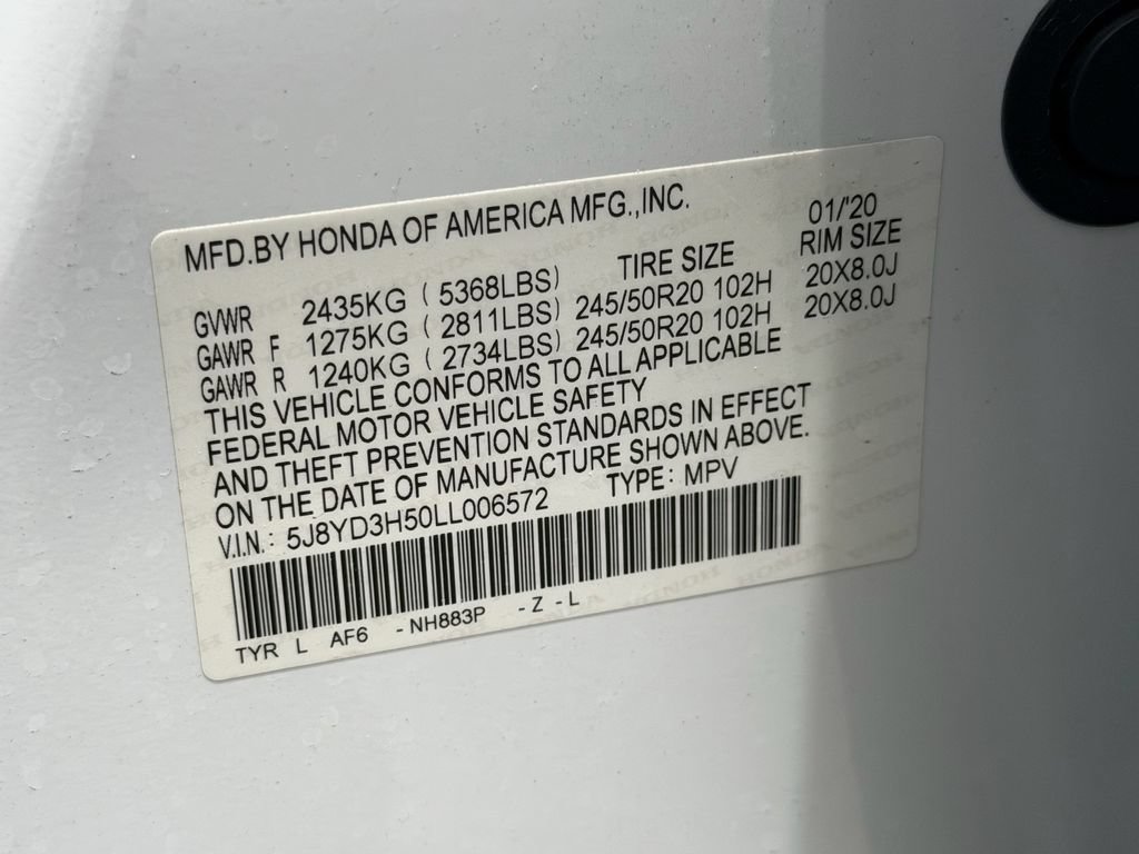Used 2020 Acura MDX w/ Technology Package FWD image 23