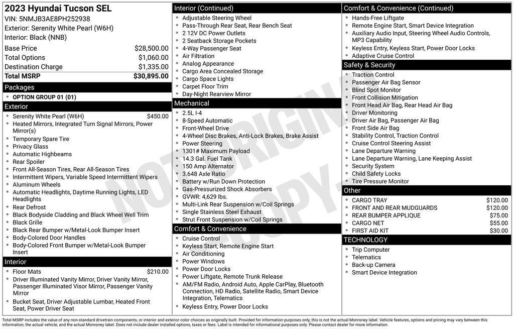 Used 2023 Hyundai Tucson SEL FWD image 2
