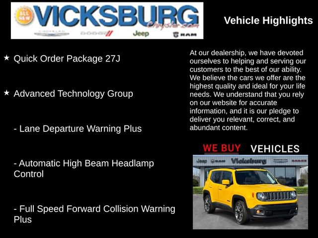 Used 2018 Jeep Renegade Latitude w/ Advanced Technology Group image 25