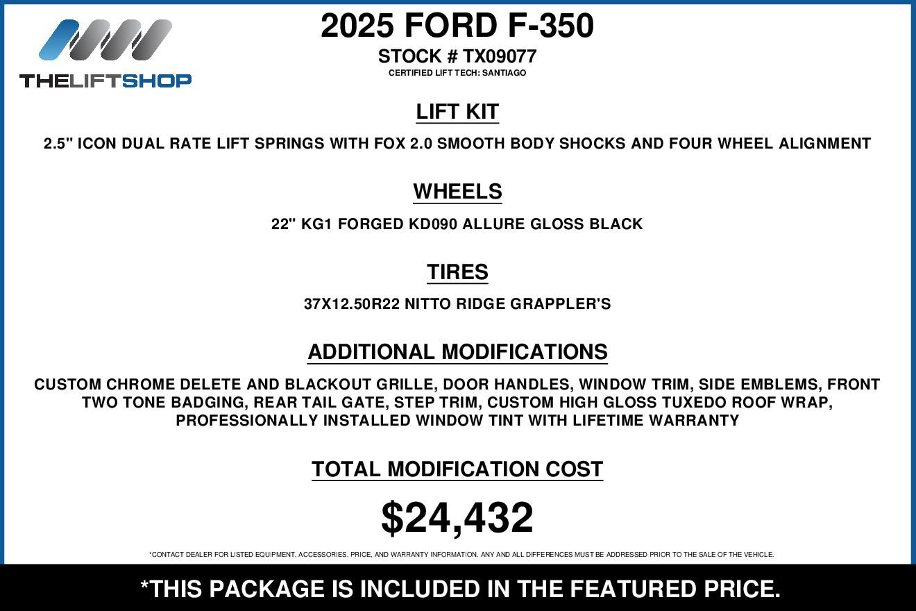 Used 2025 Ford F350 Platinum w/ Platinum Plus Package image 2