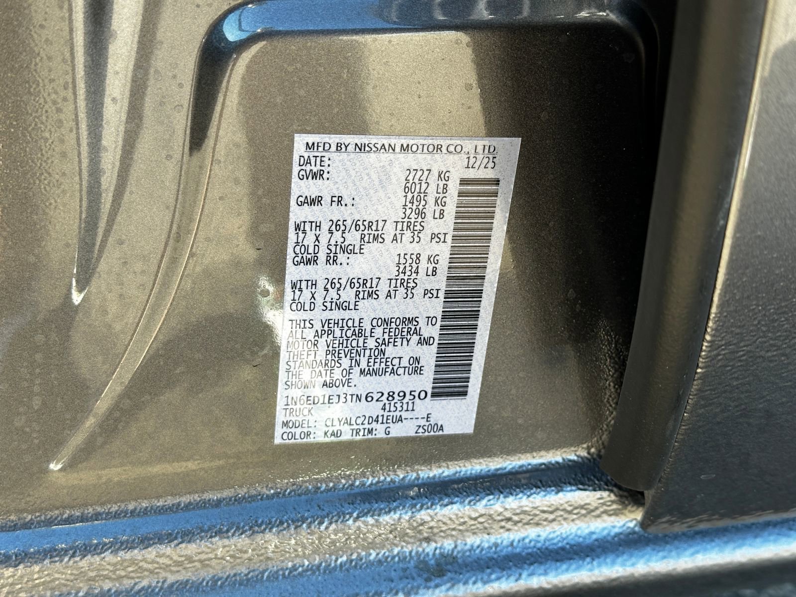 New 2026 Nissan Frontier SV w/ SV Convenience Package image 32