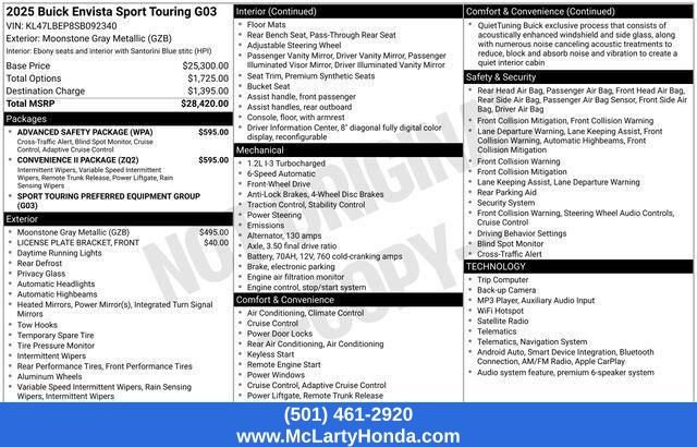 Used 2025 Buick Envista Sport Touring w/ Convenience II Package FWD image 17
