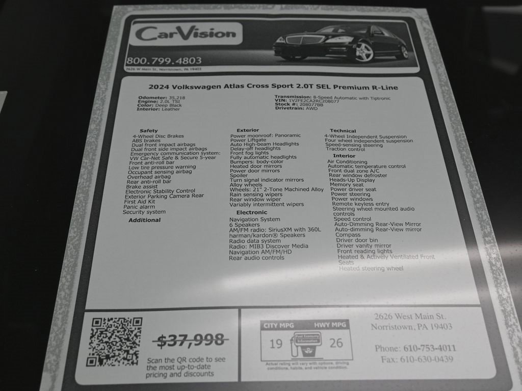 Used 2024 Volkswagen Atlas Cross Sport SEL Premium R-Line image 38