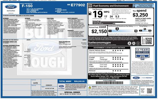 Used 2021 Ford F150 XL w/ XL Power Equipment Group RWD image 4