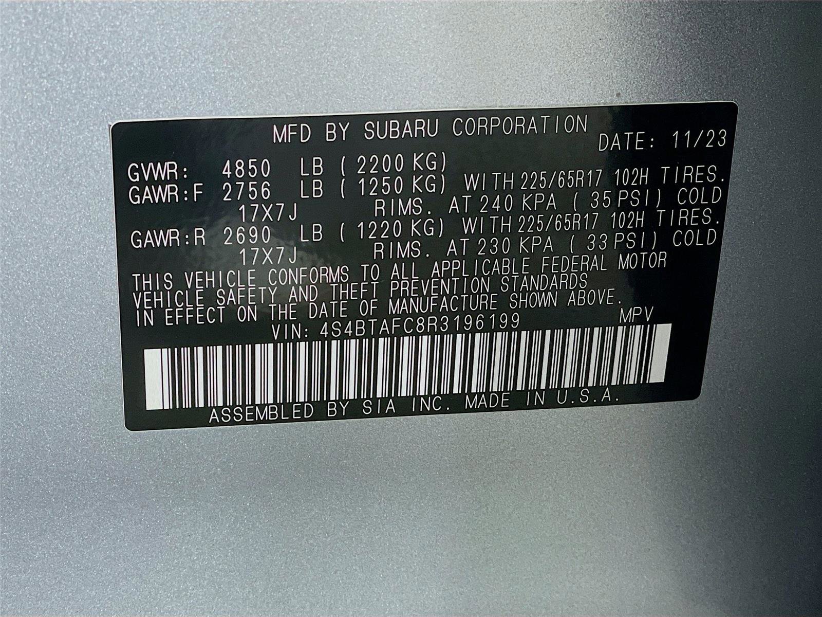 Certified 2024 Subaru Outback Premium image 34