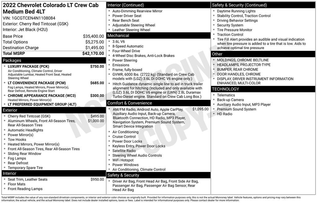 Certified 2022 Chevrolet Colorado LT w/ Luxury Package image 13