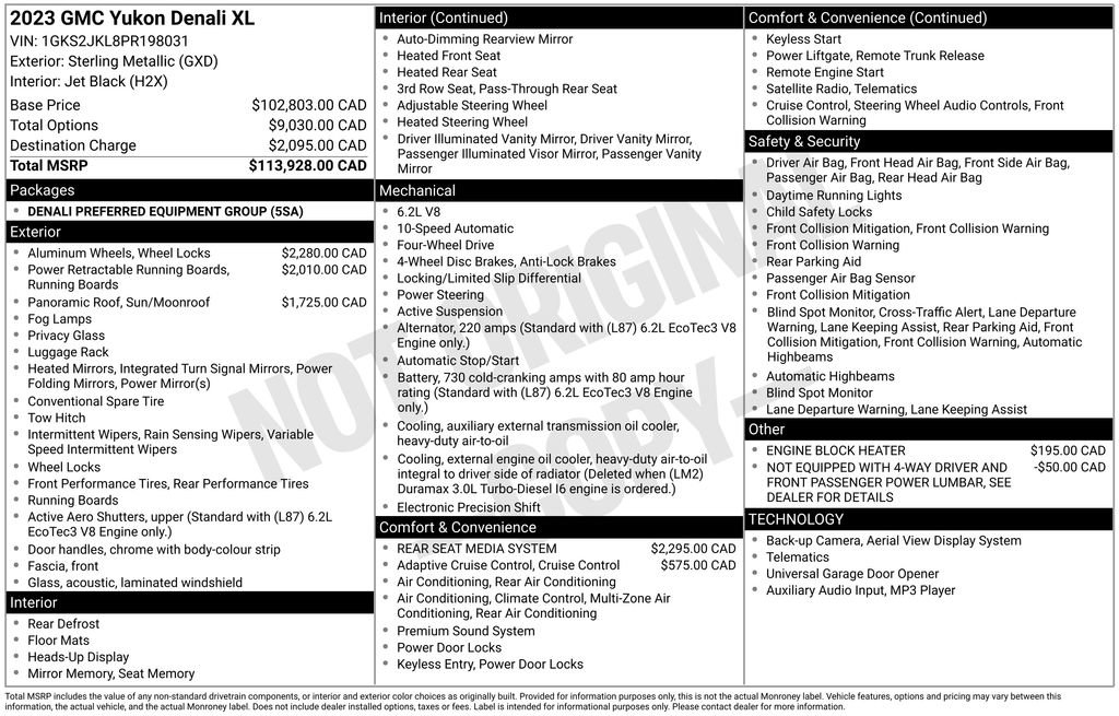 Used 2023 GMC Yukon XL Denali AWD/4WD image 31