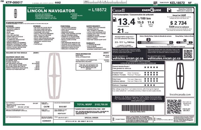 Used 2019 Lincoln Navigator Reserve image 34