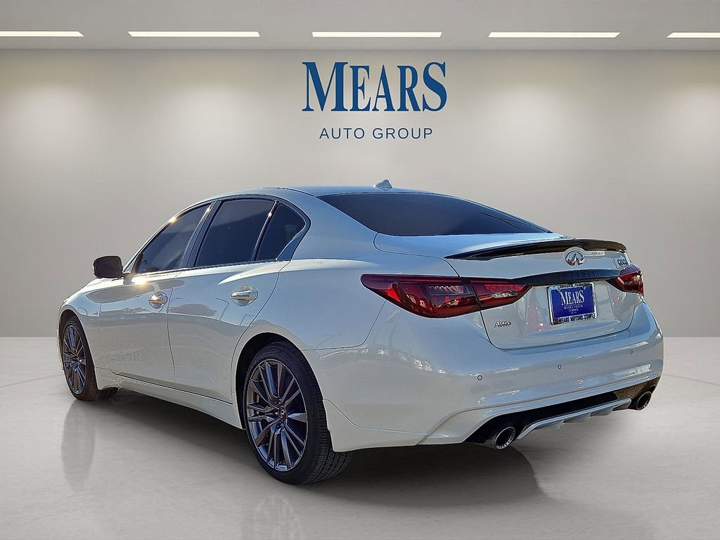 Used 2023 INFINITI Q50 Red Sport 400 w/ Carbon Fiber Package image 3