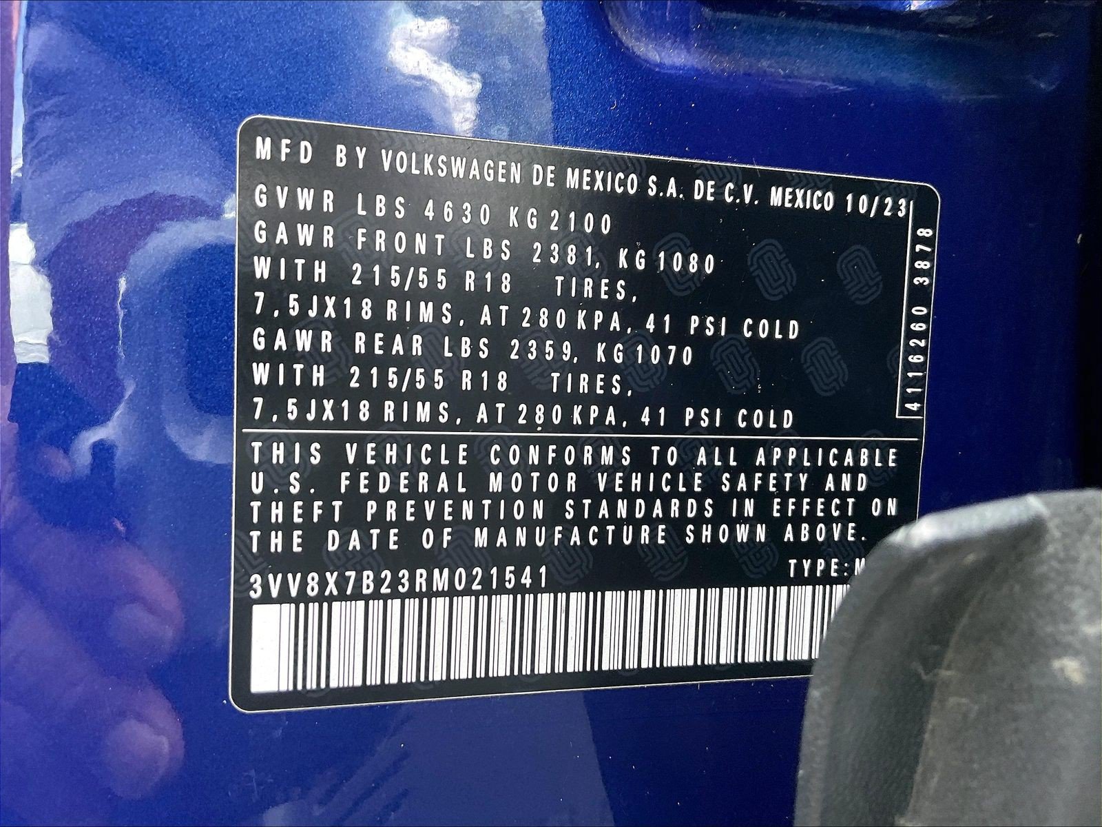 Certified 2024 Volkswagen Taos S AWD/4WD image 31