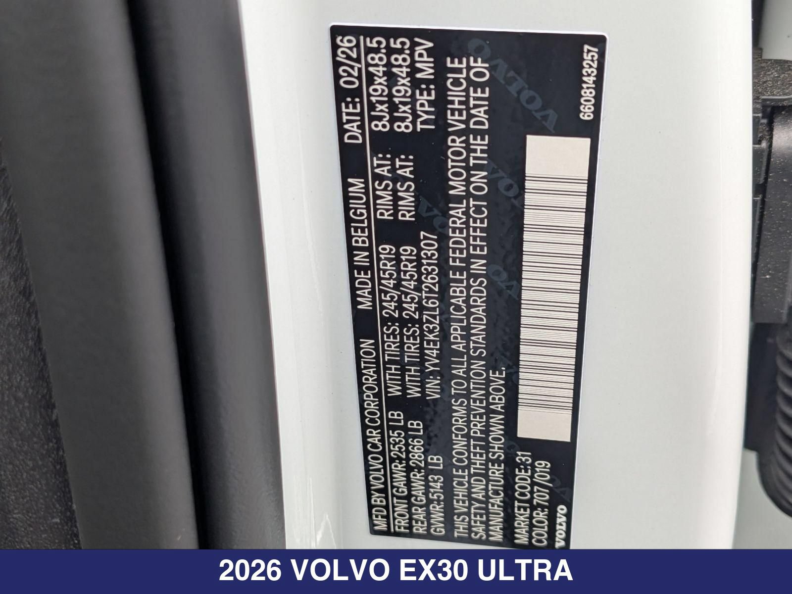 New 2026 Volvo EX30 Ultra w/ Protection Package Premier AWD/4WD image 29