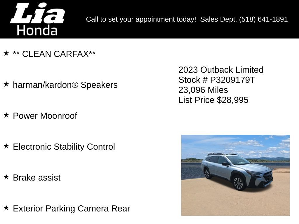 Used 2023 Subaru Outback Limited AWD/4WD image 7