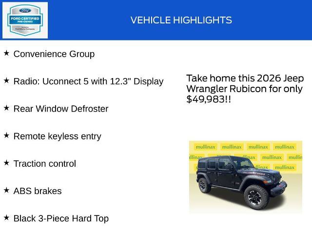 Used 2026 Jeep Wrangler Unlimited Rubicon AWD/4WD image 18