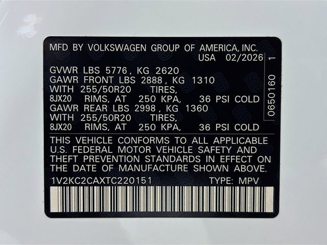 New 2026 Volkswagen Atlas Cross Sport SE AWD/4WD image 33