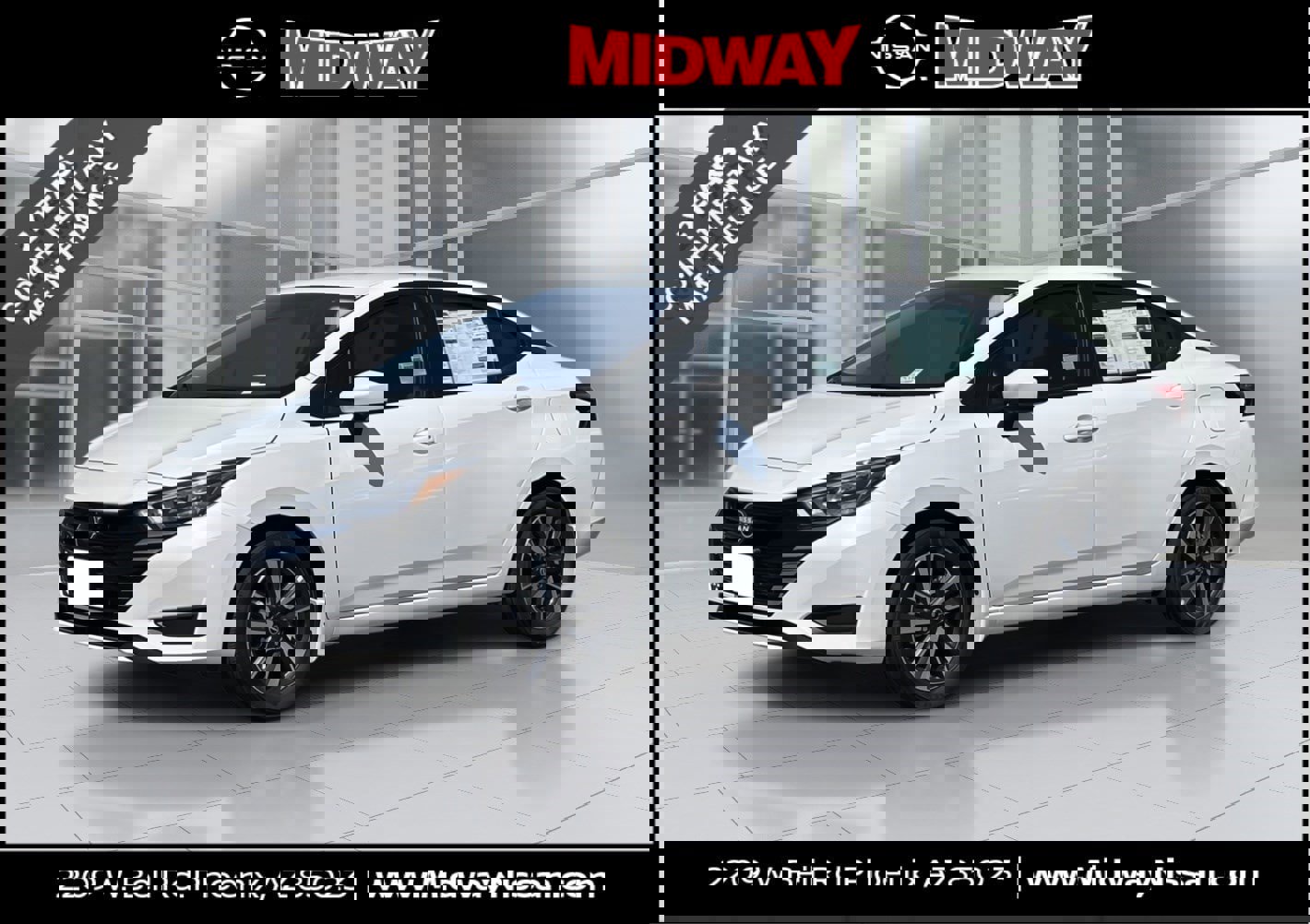 New 2025 Nissan Versa SV w/ Trunk Package