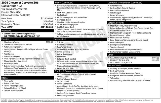 Used 2026 Chevrolet Corvette Z06 RWD image 7