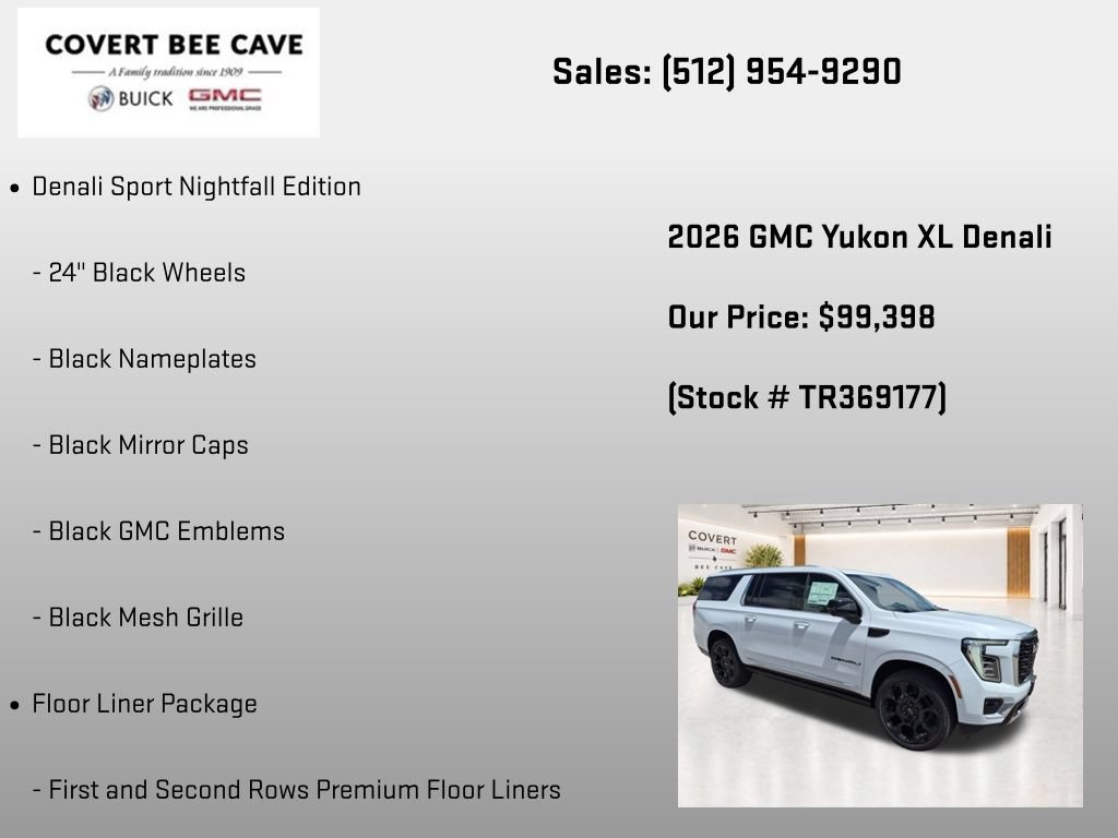New 2026 GMC Yukon XL Denali w/ Denali Reserve Package AWD/4WD image 25
