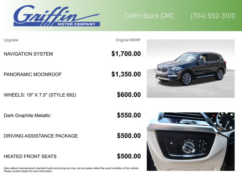 Used 2019 BMW X3 xDrive30i w/ Driving Assistance Package AWD/4WD image 6