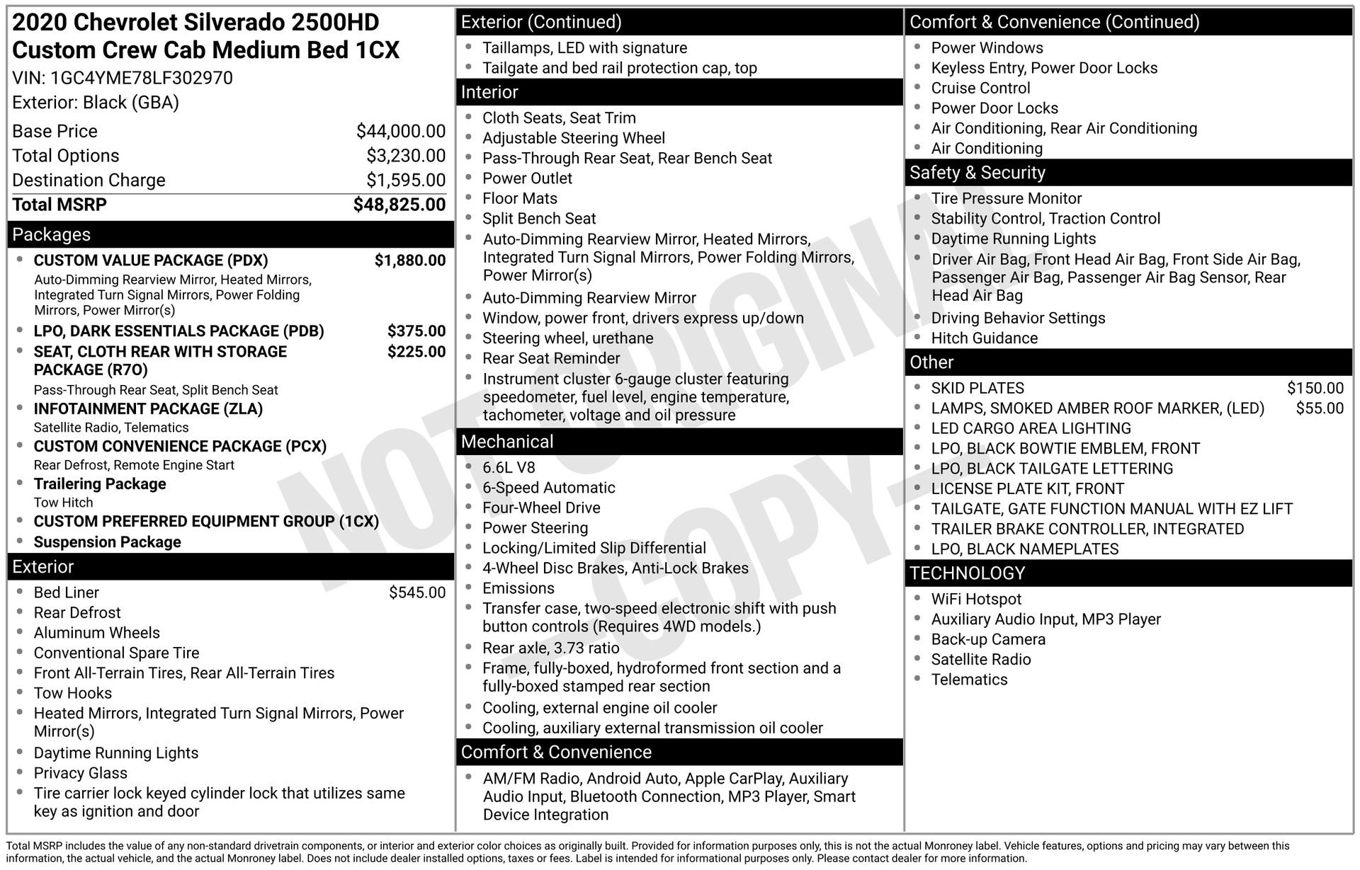 Used 2020 Chevrolet Silverado 2500 Custom w/ Custom Value Package image 4