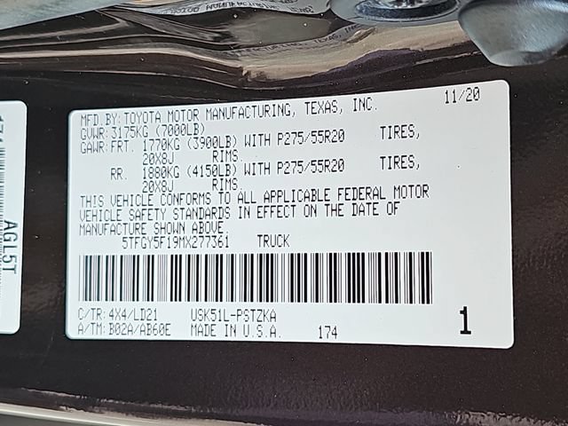 Used 2021 Toyota Tundra 1794 Edition RWD image 38