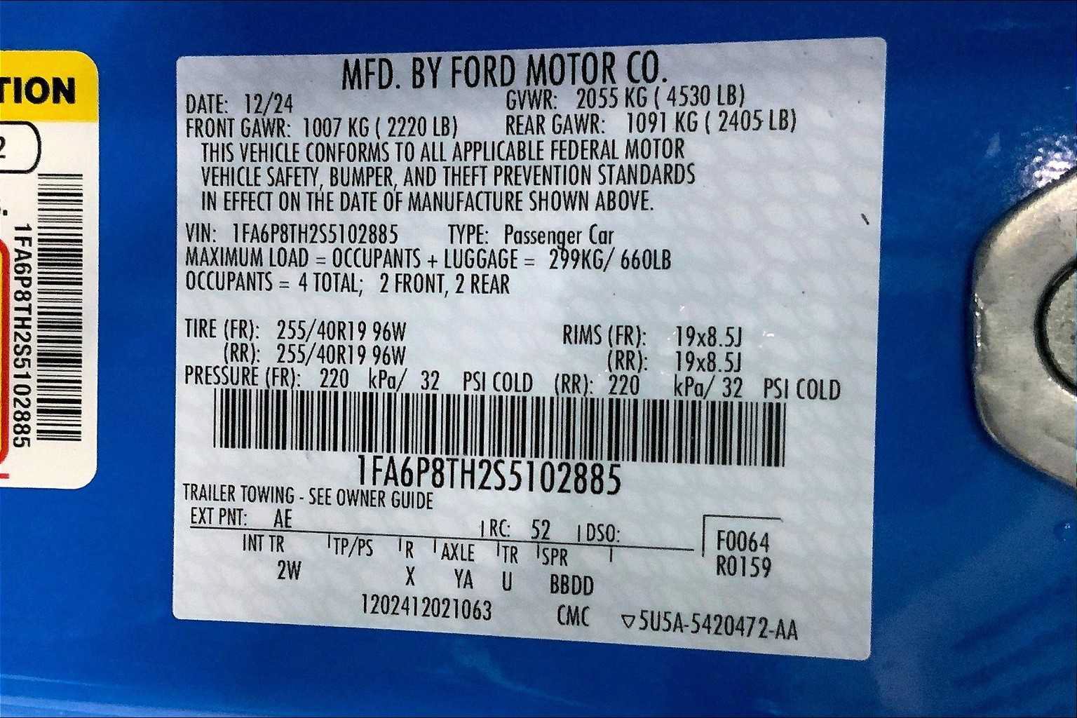 Certified 2025 Ford Mustang Coupe RWD image 39