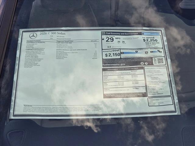 New 2026 Mercedes-Benz C 300 Sedan image 18