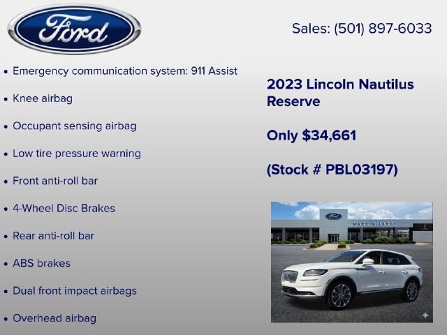 Certified 2023 Lincoln Nautilus Reserve w/ Luxury Package AWD/4WD image 26