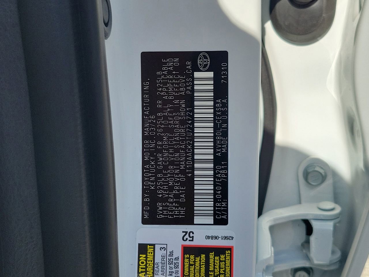 New 2026 Toyota Camry SE FWD image 33