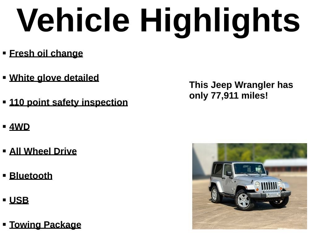 Used 2008 Jeep Wrangler Sahara w/ PWR Convenience Group AWD/4WD image 26