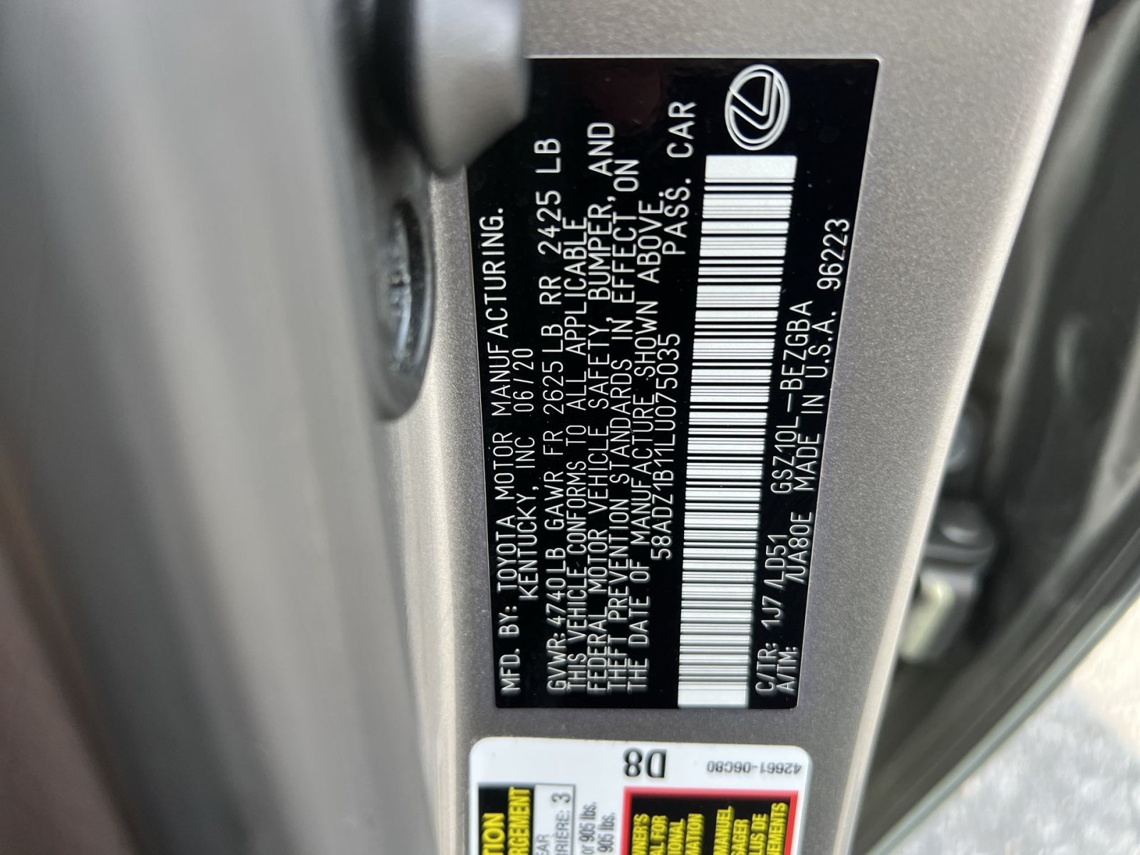 Used 2020 Lexus ES 350 w/ Premium Package FWD image 29