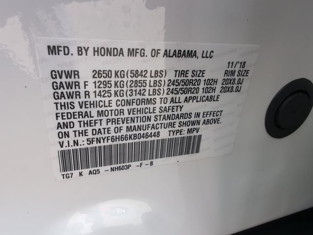 Used 2019 Honda Pilot Touring image 19