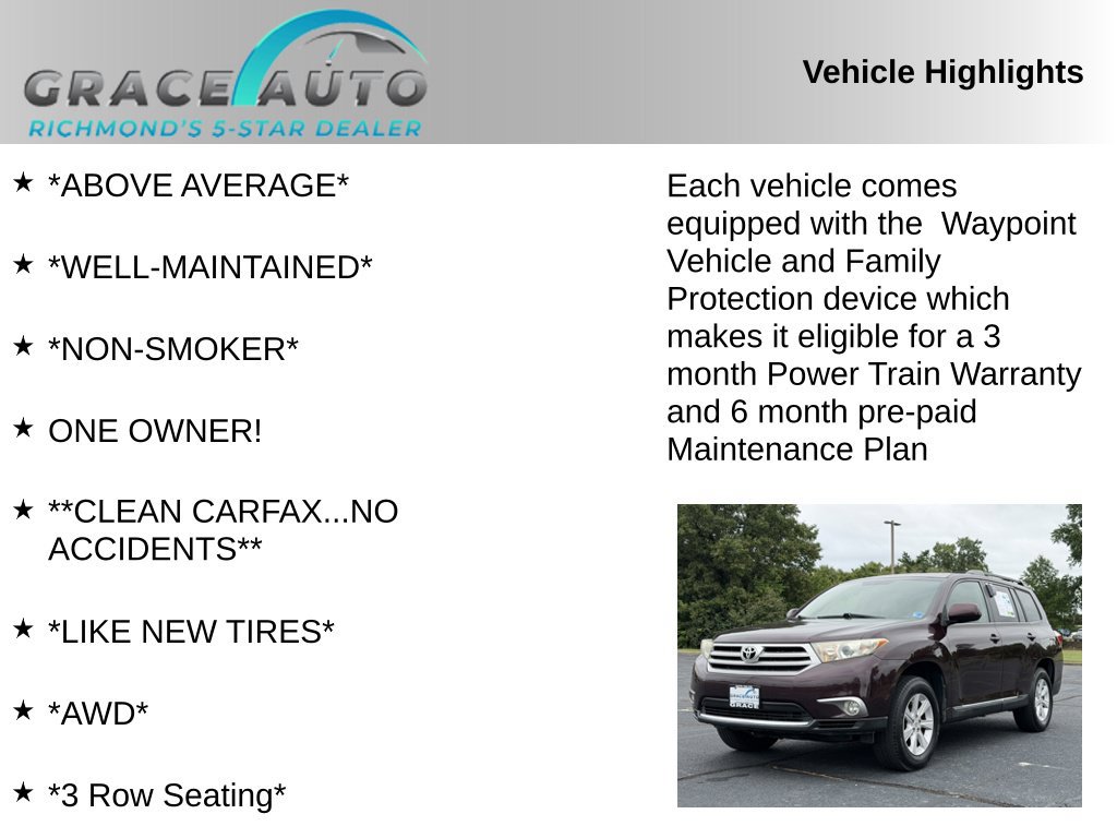 Used 2013 Toyota Highlander SE AWD/4WD image 2