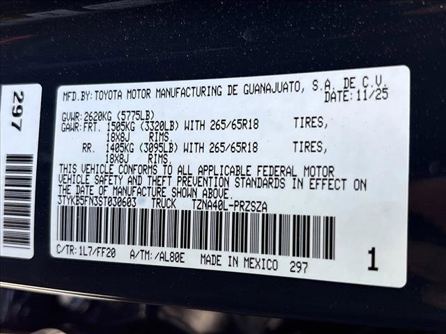 Certified 2025 Toyota Tacoma SR5 RWD image 27