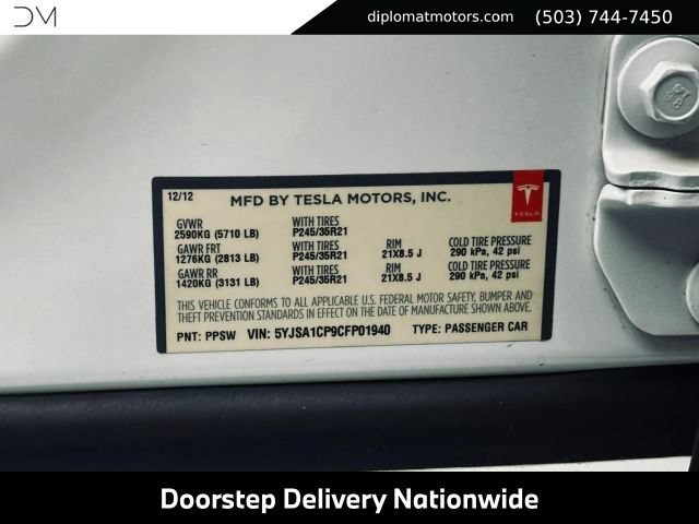 Used 2012 Tesla Model S Performance RWD image 45
