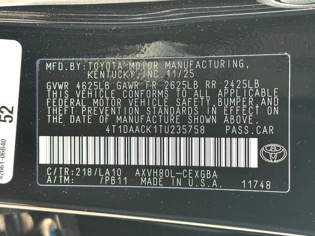 New 2026 Toyota Camry XLE image 24