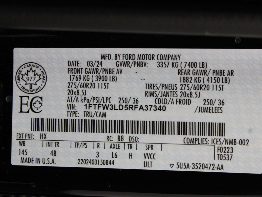 Used 2024 Ford F150 XLT w/ Equipment Group 303A High AWD/4WD image 74