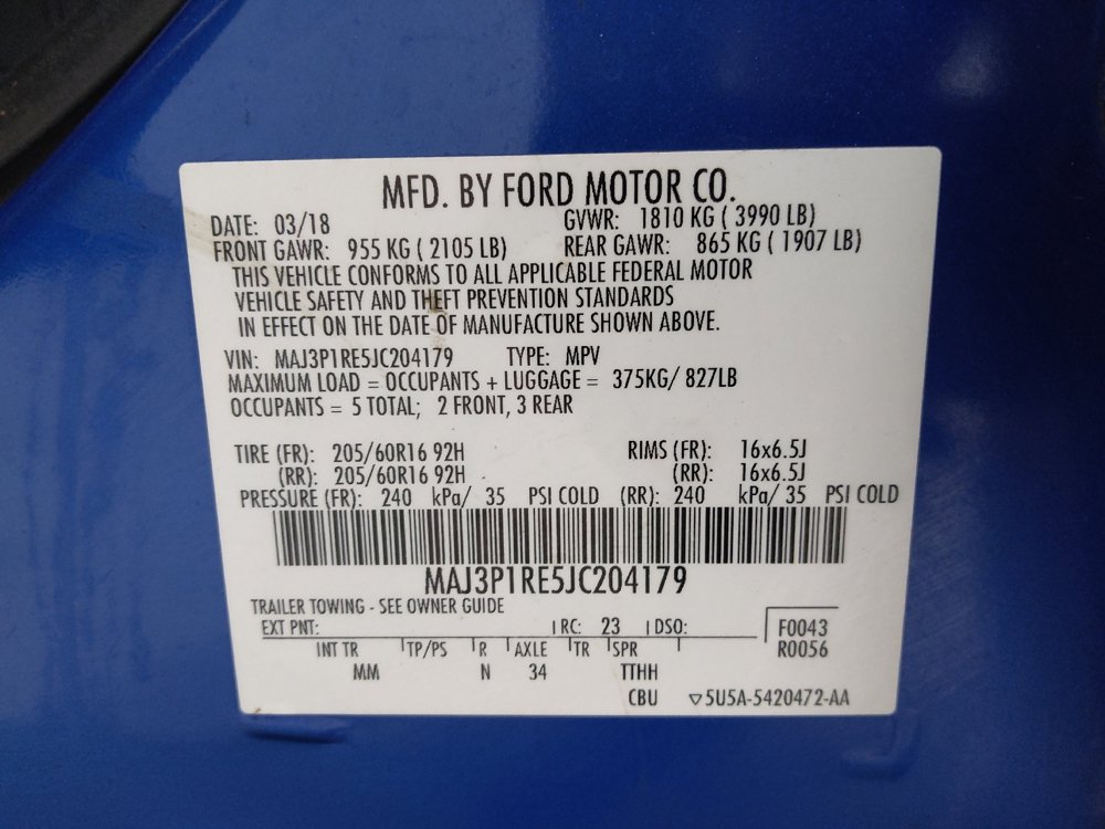 Used 2018 Ford EcoSport S FWD image 33