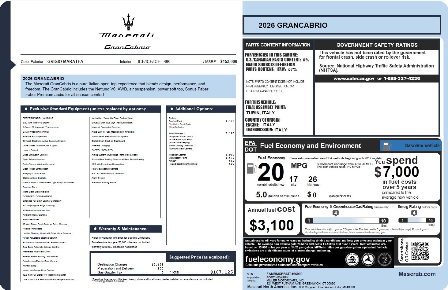 New 2026 Maserati GranCabrio Modena image 29