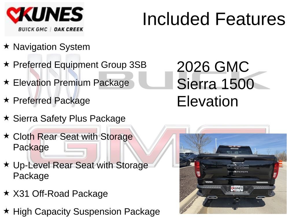 New 2026 GMC Sierra 1500 Elevation w/ Elevation Premium Package AWD/4WD image 2