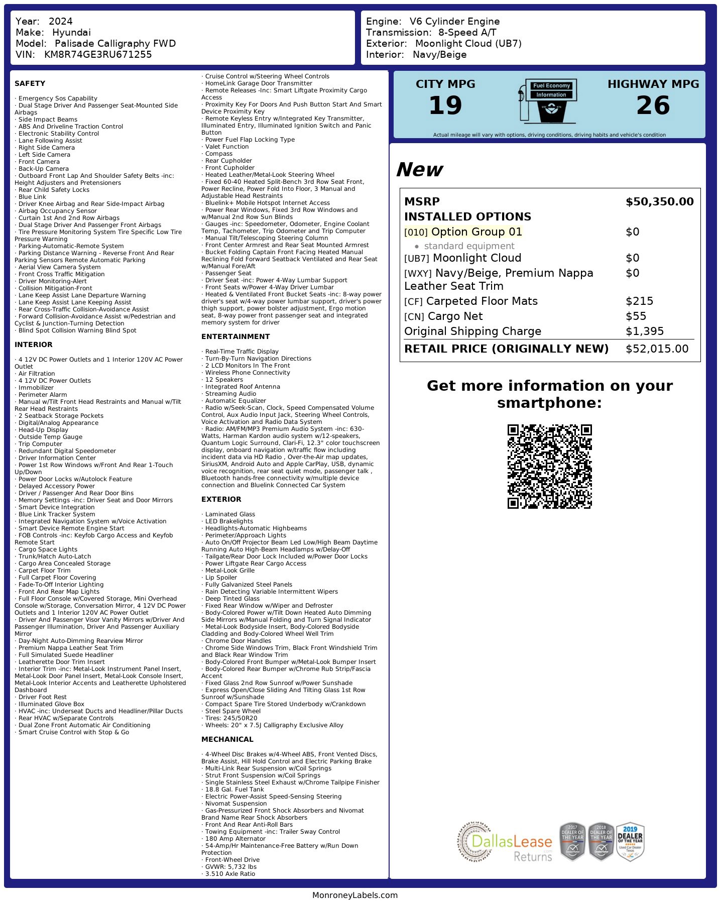 Used 2024 Hyundai Palisade Calligraphy image 2