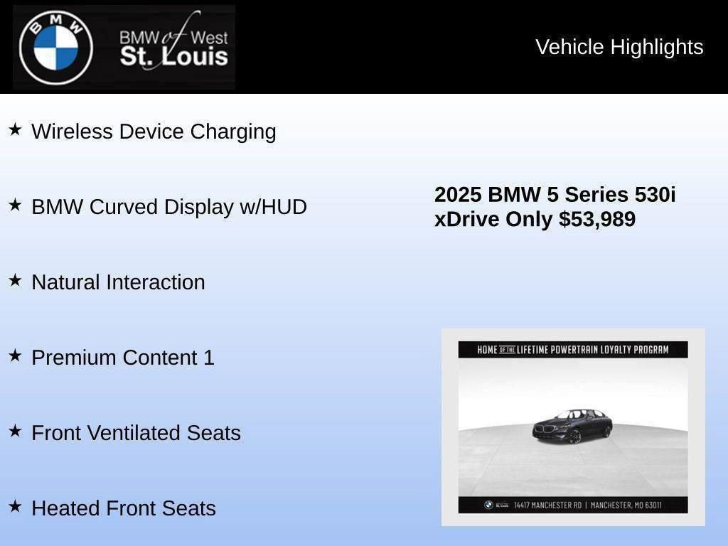 Used 2025 BMW 530i xDrive w/ Premium Package image 65