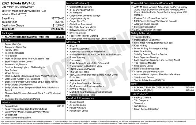 Used 2021 Toyota RAV4 LE image 5