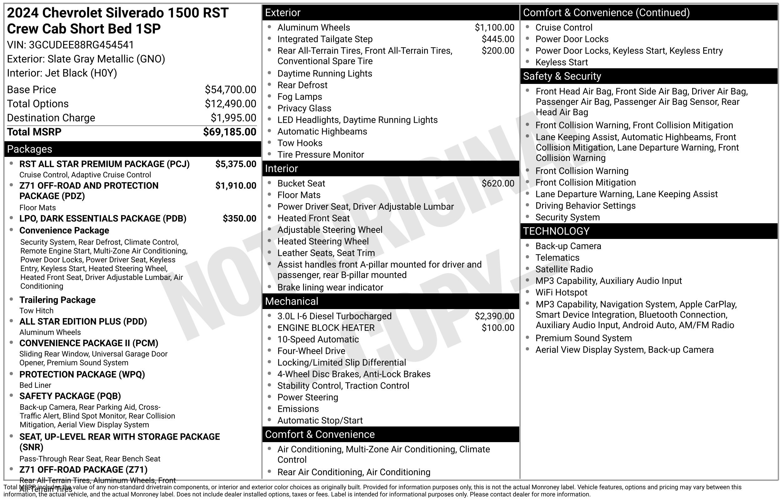 Used 2024 Chevrolet Silverado 1500 RST w/ RST All Star Premium Package AWD/4WD image 2
