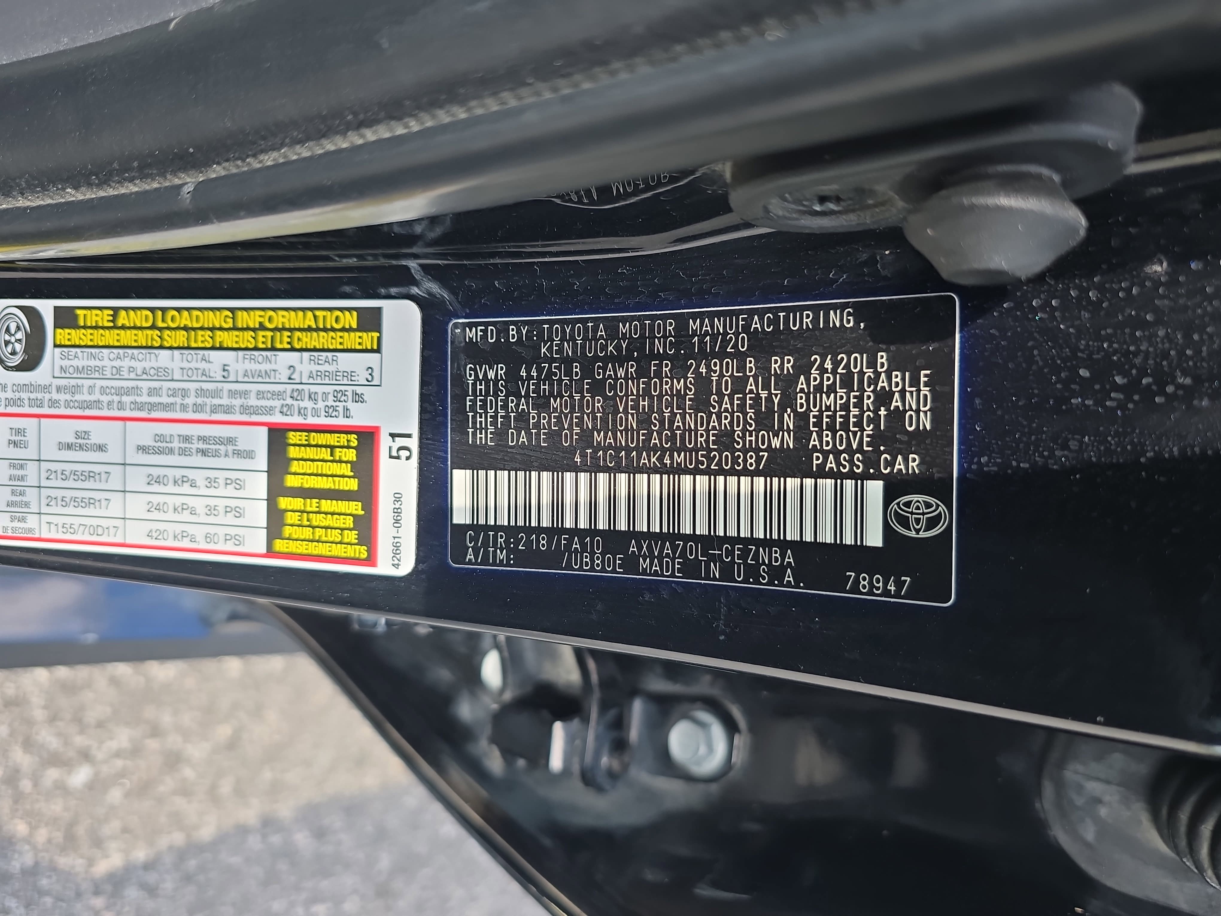 Used 2021 Toyota Camry LE FWD image 34